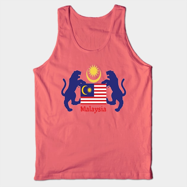 Malaysia Tank Top by Papilio Art